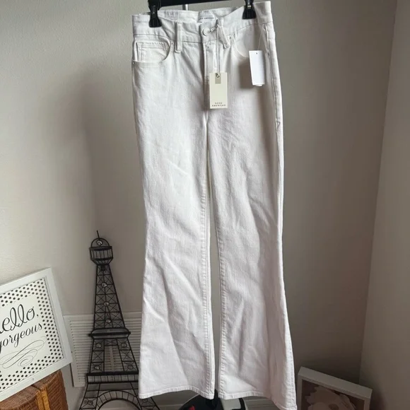 NWT Good American Good Legs Flare White Jeans Sz 2/26 - Picture 4 of 10